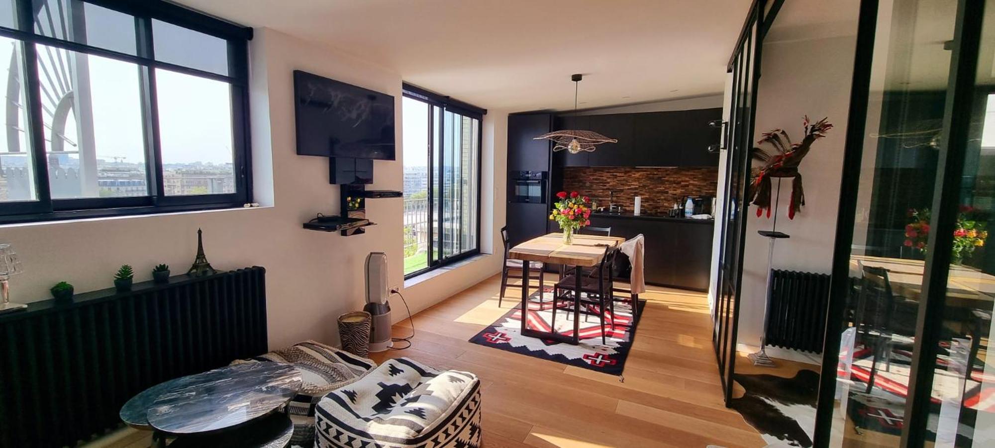 Appartement Vue Tour Eiffel Paris 16 Eme Ngoại thất bức ảnh