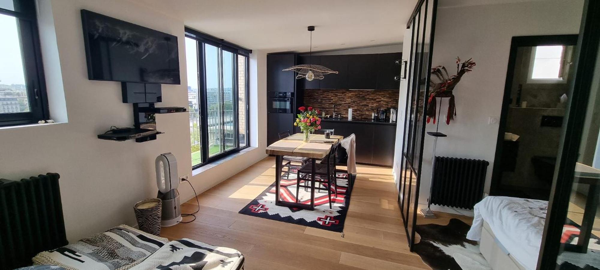 Appartement Vue Tour Eiffel Paris 16 Eme Ngoại thất bức ảnh